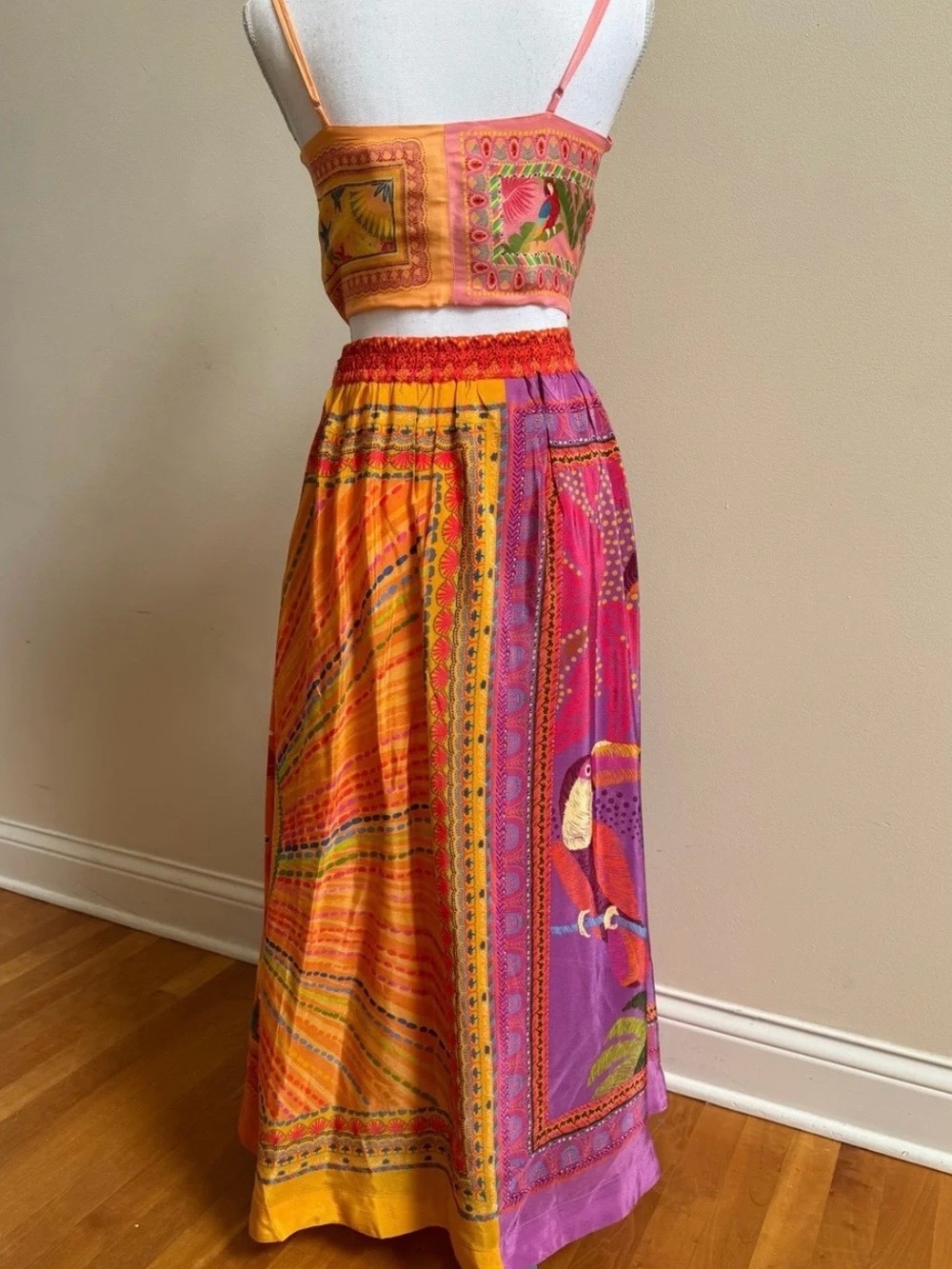 Farm Rio Silky Maxi Skirt - Picture 3 of 4